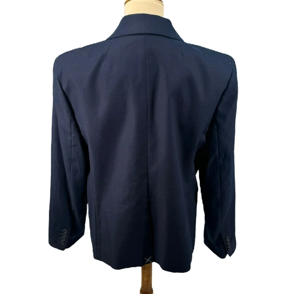 NWT J. Crew Original Schoolboy Black Blazer Size 16